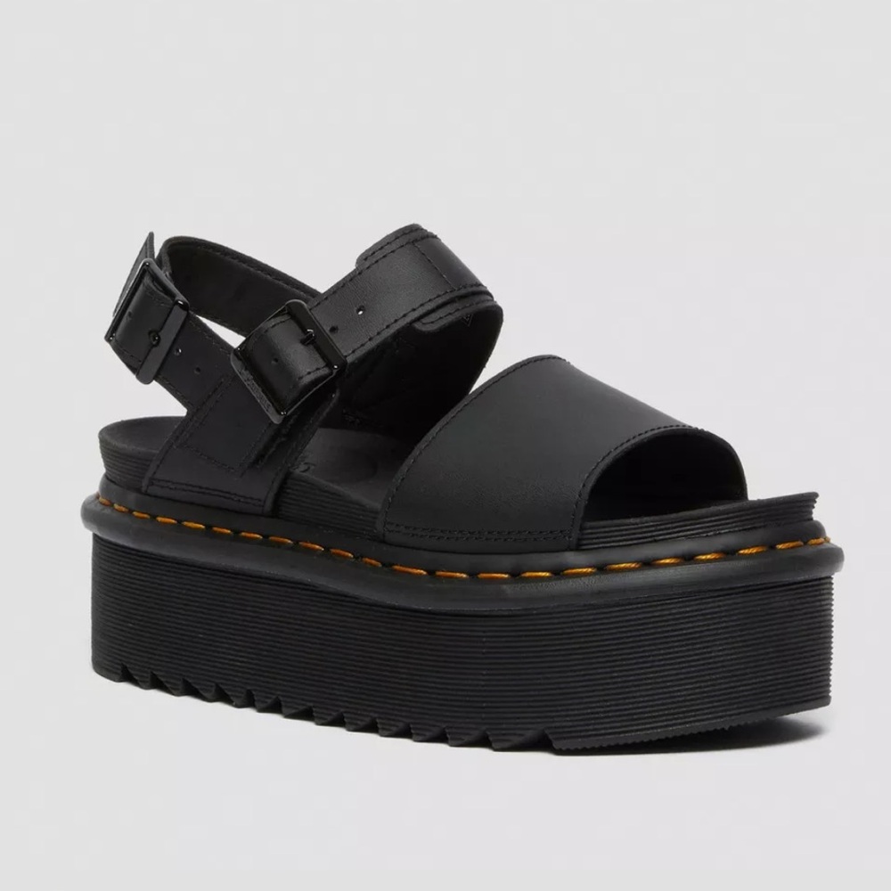 Dr. Martens Voss Leather Strap Platform Sandals